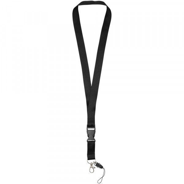 Sagan lanyard met afneembare gesp en telefoonhouder